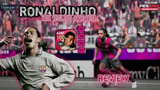 Ronaldinho Review 100 Rated In PES 2021 Mobile 🤙