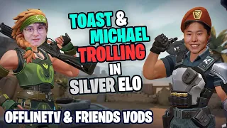 Toast & Michael Trolling Around Silver ELO l Valkyrae Calls Out Ryan's AUDACITY to Curse the Stream