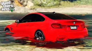 РЕАЛЬНАЯ ЖИЗНЬ В GTA 5 - ЗАКАЗНОЙ УГОН BMW M4! СКИНУЛИ БЭХУ С ОБРЫВА В ВОДУ! 🌊ВОТЕР