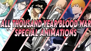 All Bleach: Brave Souls Thousand Year Blood War Special Animations | Bleach : Brave Souls