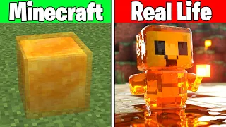 Realistic Minecraft | Real Life vs Minecraft | Realistic Slime, Water, Lava #536