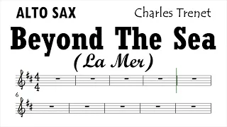 Beyond The Sea Alto Sax Sheet Music Backing Track Play Along Partitura