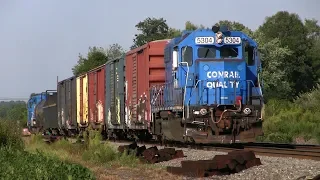 Conrail Locomotive Action on Local Trains!