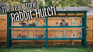 Rabbit hutch remodel/build with KW Cages (silver fox and creme d'argent meat rabbits)