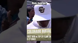 Deion Sanders LOVED Colorado's win over No. 17 TCU #shorts❤️❤️😤 #coachprime #coloradobuffaloes #cfb