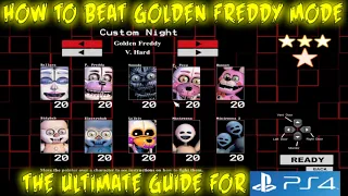 FNAF Sister Location PS4 How to Beat Golden Freddy Mode 10/20 on Console