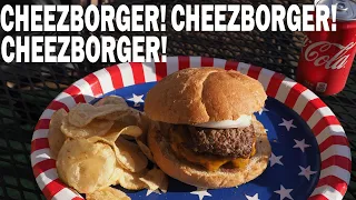 Weber Q | CHEEZBORGER! The Billy Goat Tavern Cheeseburger Grilled at Home on the Griddle!