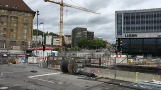 Stuttgart 21 Baustelle vor LBBW