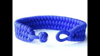 How to Make a "clean" Knot and Loop Trilobite Paracord Survival Bracelet-1 Working Strand-CBYS