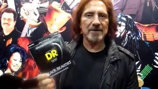 Geezer Butler at DR Strings Booth Winter NAMM 2013