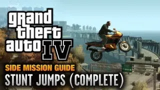 GTA 4 - Stunt Jumps [Dare Devil Achievement / Trophy] (1080p)