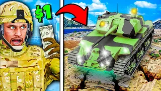 From $1 to LARGEST Army Tank in GTA 5!