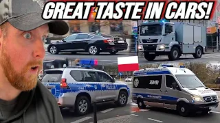 American Reacts to Tons of Police Vehicles in Poland [WARSZAWA]