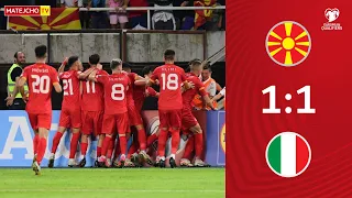 Macedonia 1:1 Italy UEFA Euro 2024 Q.