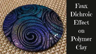 Easy Faux Dichroic Effect On Polymer Clay Tutorial
