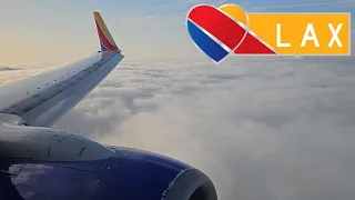 Southwest Airlines Boeing 737-700 Landing at Los Angeles International Airport