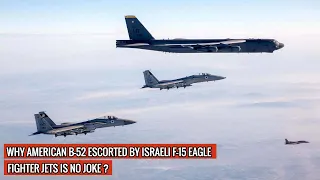 MESSAGE FOR IRAN - ISRAELI F-15 FIGHTERS ESCORTED AMERICAN B-52 BOMBERS THROUGH ISRAELI AIRSPACE !