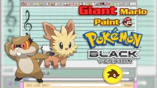 Giant Mario Paint - Pokémon Black & White - Battle! Wild Pokémon