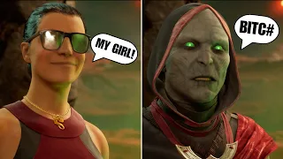 MK1 Mods NPCs React To Kitana Killing Kombat Kids || Ermac, Quan Chi & More