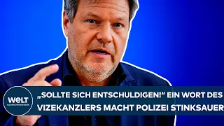 ROBERT HABECK: "Sollte sich entschuldigen!" Ein Wort des Vizekanzlers macht die Polizei stinksauer!