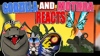 Godzilla Reacts| Mothra Vs Titanus Scylla | gojiramania | titans battle