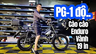 Yamaha PG-1 độ Enduro cào cào vành 19 inch đi offroad thùng thu nợ phụ kiện đồ chơi đáng giá