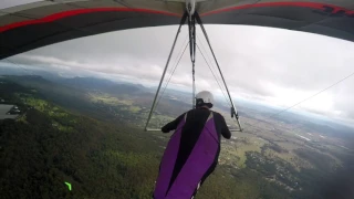Hang Gliding Top Landing Mt Taborine Gold Coast Pilot Rory Baker