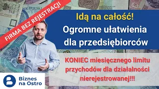 32400 zł BEZ ZUS. DZIAŁALNOŚĆ NIEREJESTROWANA 2024 - rewolucyjne zmiany