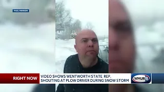 Video shows Wentworth state representative shouting at plow driver during snow storm