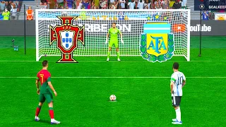 FIFA 23 ! PORTUGAL VS ARGENTINA ! RONALDO VS MESSI I  PENALTY SHOOTOUT ! PC GAME NEXT GEN 4K!