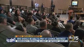 Who should be able to pray at council meetings?