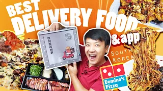 Trying BEST Korean DELIVERY FOOD | How to Use FOOD APPS & WORST Dominos Pizza in South Korea