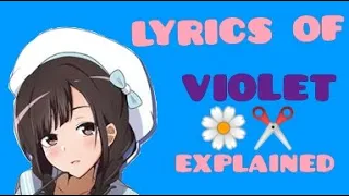 (Re:AcT) Kyo Hanabasami explains the lyrics of 'Violet' | 花鋏キョウが「バイオレット」の歌詞を説明する（リアクト）