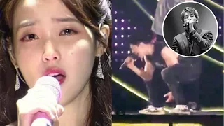 IU Bursts into Tears During Performance, Yunho Cries out on Stage becaue of Jonghyun!