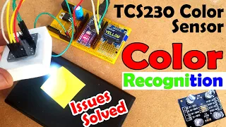 TCS230 Color Sensor Arduino, issues solved, and how to get fixed values, Arduino Color Detector