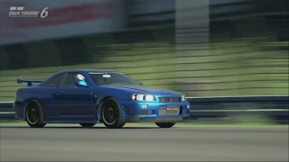 GT6 - Time Trial - Mid-Field Raceway - Nissan SKYLINE GT-R V-spec II Nur (R34) '02