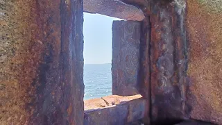Portal through Fort Prebble Overlooking the Sea 180 3D