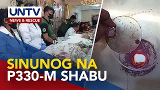 Higit P330-M halaga ng shabu, sinira sa thermal facility sa Cebu City