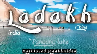 Epic Drone views at Pangong lake| Leh chal ladakh mein Ep4 Nubra to Pangong | Traveling Mondays
