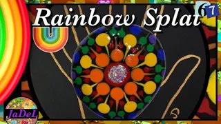 Rainbow Mandala Rock Painting Tutorial