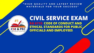 Civil Service Exam Drill for 2024 (RA 6713 CODE OF CONDUCT AND ETHICAL STANDARDS...)