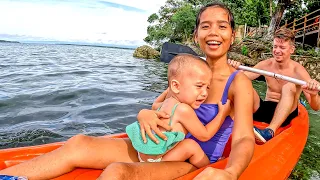 Плывем впервые на родной остров Найви встречаться с ее родственниками