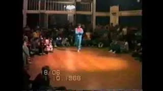 Old School Break Dance 1988 - Solo Artur Niezgoda - I Puchar Polski w Break Dance Kraków' 88