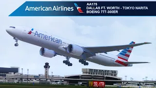 [P3D v4.5] Full Flight | American B777-300ER - Dallas Ft. Worth - Tokyo Narita