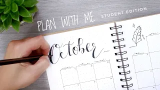 PLAN WITH ME | October 2021 | Student edition, Back to School