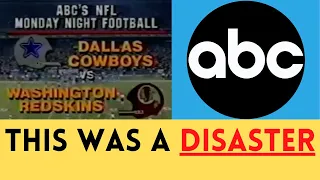 The WORST LOCAL BROADCAST DISASTER in ABC Monday Night Football HISTORY | Cowboys @ Redskins (1983)