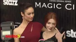 Olga Kurylenko and Elena Satine STARZ "Magic City" Los Angeles Premiere