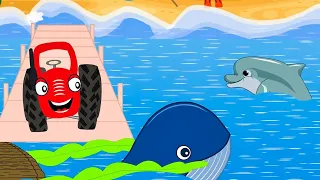 🚜 ТракТЫРишкА - 🐬 Дельфиненок - не Акуленок | Караоке для детей - Песенка для детей