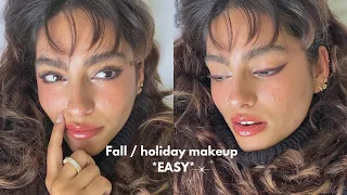 EASY Fall Makeup Tutorial (acne friendly) | Anyone can do this