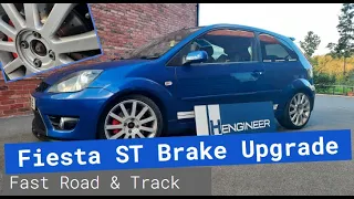 Fiesta ST150 Mk6 - Fast Road and Track Brake Upgrade Mods - 300mm Mintex 1144